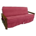 thumbnail image 1 of Blazing Needles 9670-CD-MS-BB Housse de Futon Double Cordon en Microsuède Solide 8 à 9 Pouces - Bery Berry, 1 of 2