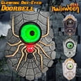 thumbnail image 2 of Timbre de un ojo de Halloween, decoración encantada, accesorios de terror, pieza colgante brillante, timbre colgante de puerta, decoración de campana de globo ocular, 2 of 4