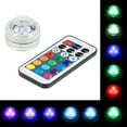 thumbnail image 2 of Graflsoa Lumière Submersible Compacte RGB LED avec Télécommande, Étanche IP68, 13 Options de Couleur, Ensemble 1 Pce (1 Lumière + 1 Télécommande), 2 of 6