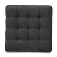 thumbnail image 3 of Bowery Hill Upholstered Wood Cube Ottoman in Dark Gray - Set of 2, 3 of 6