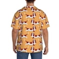 thumbnail image 3 of Gukieu Dachshund Dog Puppy Print Men's Short-sleeved Shirts, Button-down Pocket Shirts, T-shirts, Beach Vacation Travel Summer Clothing-XX-Large, 3 of 5