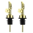 thumbnail image 1 of 2 Pack Stainless Steel Oil Pour Spouts, Bottle Pourers Gold, 1 of 5