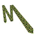 thumbnail image 6 of Zufioo Fresh Avocado Print Men's Silk Tie, Business Suit Tie - Anti-floating Buckle Design, Clothing Accessories Suitable for Business, Daily Life, Banquets, 6 of 7