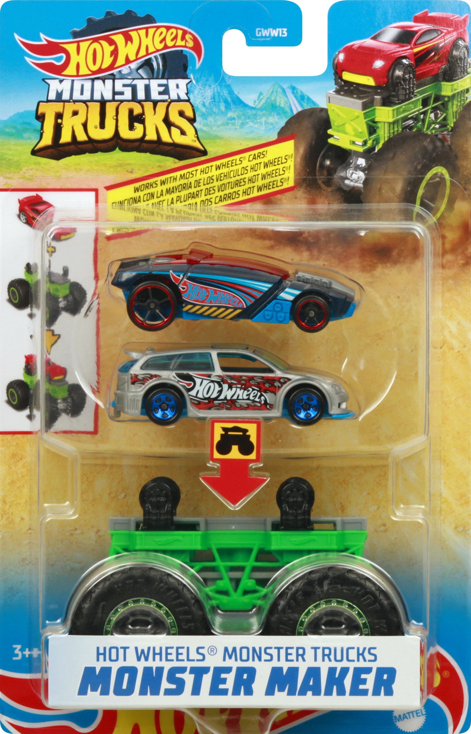 Hot Wheels Monster Trucks (2 Veículos) - Mattel