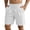 U5-White, variant on Havenx Men's Cotton Linen Shorts Drawstring Elastic Waist Short with Pockets Solid Color Pants Stretch Summer Beach Vacation Yoga Golf Athletic Dress,Light Blue L