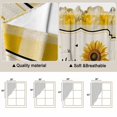 thumbnail image 5 of Sunflowers Swag Valances for Windows 2 Pack, Kitchen Window Curtains 36 Inch Length, Yellow Floral Watercolor Botanical Checkered Rustic Privacy Swag Curtains for Living Room/Bathroom 36"x36", 5 of 8