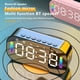 thumbnail image 2 of Despertador LED para oficina en casa, compatible con Bluetooth, manos libres, micrófono incorporado, reproductor de música, brillo recargable, ajustable, rosa Inevent HA010355-03B, 2 of 7