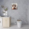 thumbnail image 5 of LH138HB-Highland cow wall art,Highland Cow with Floral Crown Canvas Art - Enchanting Farmhouse Decor, Charming Highland Cow Print for Home Ambiance, for Easy Hanging. (), 5 of 6