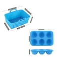 thumbnail image 6 of ZenCart Air Fryer Liners Silicone Baking Tray Rectangular Non-Stick Mold for Cakes Jelly Pudding Dishwasher Safe Air Fryer Accessories, 6 of 8