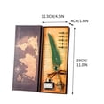 thumbnail image 2 of Vintage Quill Pen Glass Dip Pen Set with Ink and Letter Opener for Calligraphy Lovers, 2 of 3