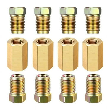 12Pcs/Set 3/16" Brake Line Repair Female Union Inverted Fittings Flare Tube O0P5