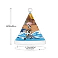 thumbnail image 3 of Haiem Animals on Noah's Ark Floating Pattern Santa Hat Confortable Velvet Christmas Hat for Christmas Party Favors Fit for Adults and Kids, 3 of 6