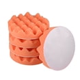 thumbnail image 4 of Uxcell 5" Foam Drill Polishing Pad, Buffing Sponge Buffer Pads Wave Disc, Hook and Loop Backing 5Pack, 4 of 6