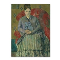 Trademark Fine Art 'Madame In A Red Armchair' Canvas Art by Cezanne