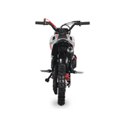 SYX MOTO VK 58cc 4-Stroke Gas Powered Mini Dirt Bike for Kids, Fully Automatic Youth Off-Road Motorcycle with Speed Governor, Pull Start, Red/White