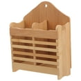 thumbnail image 3 of Bamboo Flatware and Utensil Organizer Caddy Tableware Organizer Drying Rack for Chopsticks Spoon Fork, 3 of 7