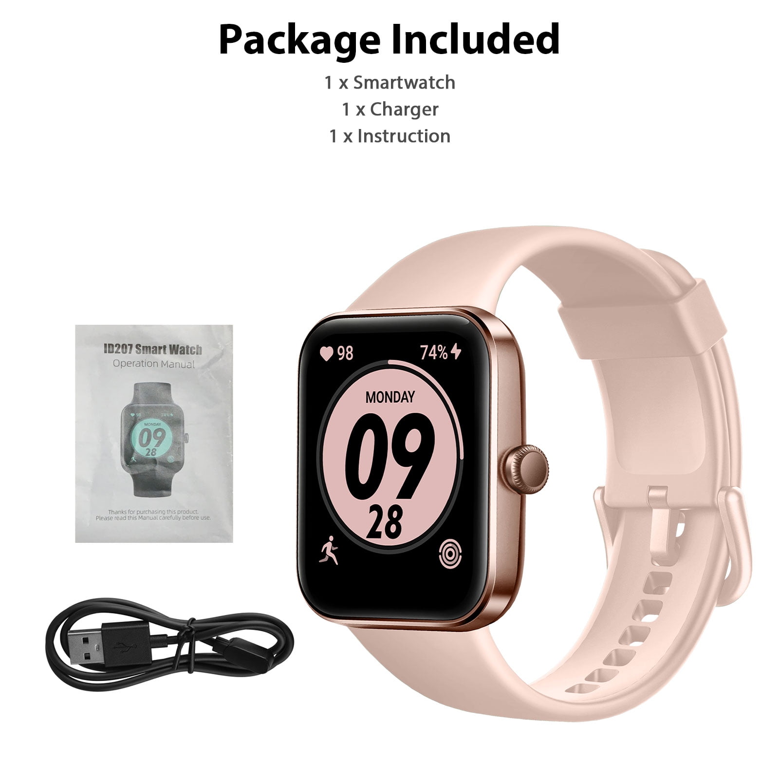 Cubonic HW56+ TouchScreen Smart Watch 30+Dial Faces (Rose Gold) Smartwatch  Price in India - Buy Cubonic HW56+ TouchScreen Smart Watch 30+Dial Faces ( Rose Gold) Smartwatch online at Flipkart.com
