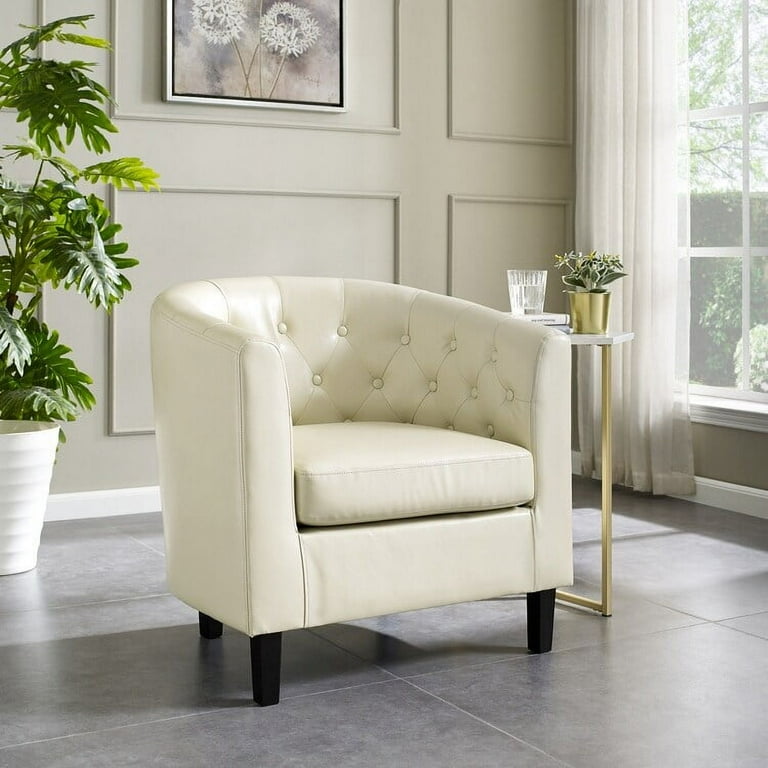 Barrel chair cream hot sale