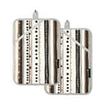 thumbnail image 7 of Yayeee Pot Holders Kitchen Heat Resistant with Pocket 7"x9.8" Cotton Oven Cooking Hot Pads, Brown Abstract Stripes, 7 of 7