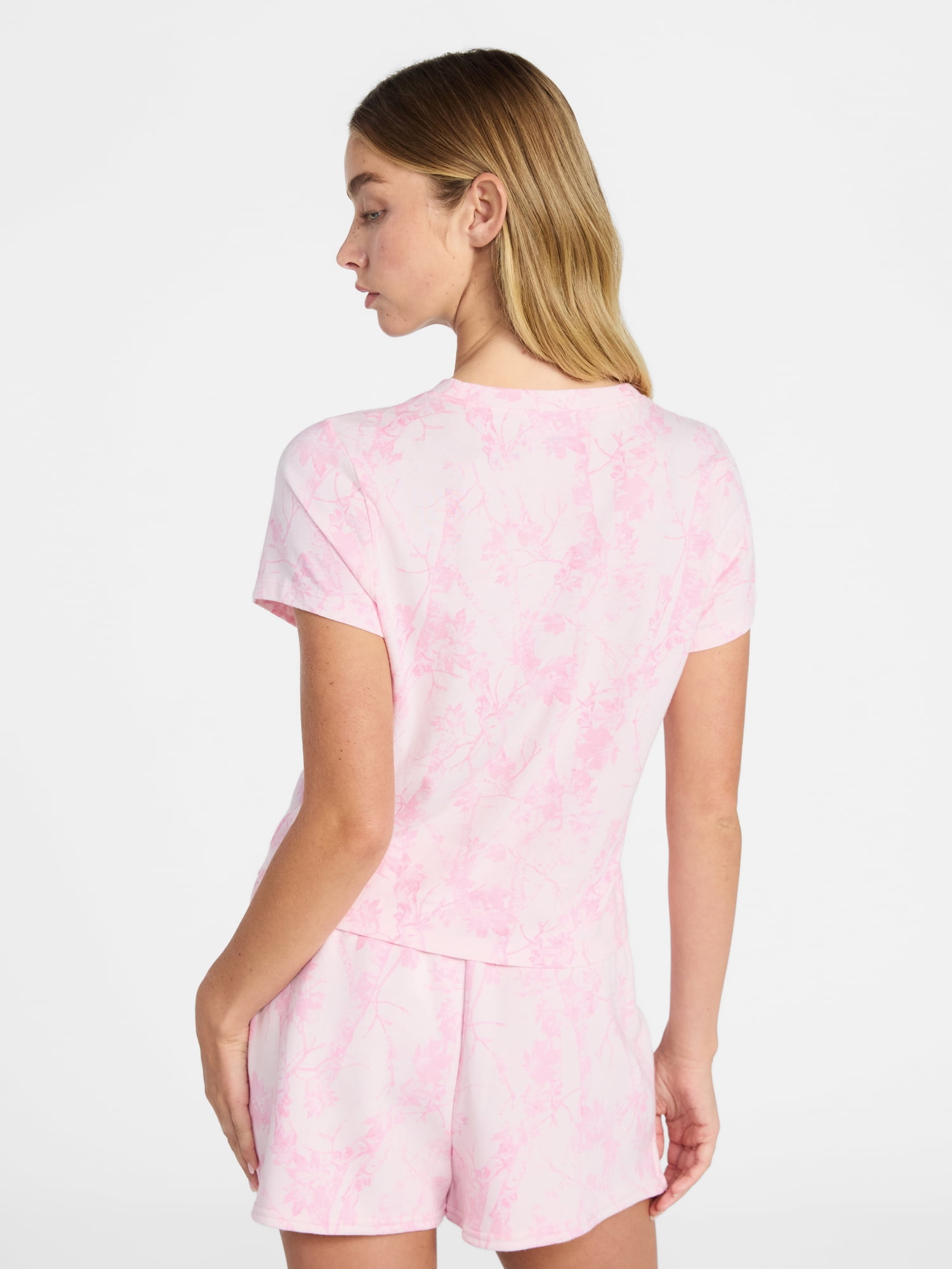 No Boundaries Cropped Cotton Tee with Short Sleeves, Women’s XXS-XXL