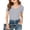 Light Gray, variant on WMQPNNS Girls Short Sleeve Ribbed Tops Trendy V Neck Casual Fitted Solid Color Tee Shirts Kids Clothes Size 7-8 Years, White