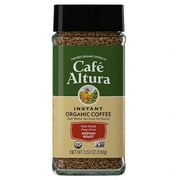 Cafe Altura, Instant Organic Coffee, Medium Roast, Freeze-Dried, 3.53 oz Pack of 4