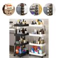 thumbnail image 1 of Chariot de Rangement Multifonctionnel Grande Capacité Gain d'Espace Étagère Autoportante à 3/4 Niveaux Mobile sur Pied Roulante Verticale pour Cuisine, 1 of 8