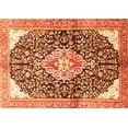 thumbnail image 1 of Ahgly Company Indoor Rectangle Medallion Orange Traditional Area Rugs, 7' x 10', 1 of 1