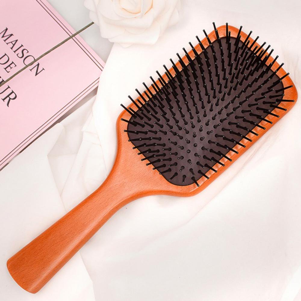 Forzero Hair BrushNatural Wooden Bamboo Brush, Eco Friendly Paddle