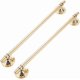 thumbnail image 1 of 2-Pack Self Adhesive Cabinet Handles Pull Metal Drawer with Glue Peel and Stick Towel Bar Pulls Sliding Door Knobs Stick Handles Refrigerator Wardrobe, 1 of 4
