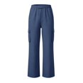 thumbnail image 4 of EnJoCho Girls Cargo Jogger Sweatpants Elastic High Waist Wide Leg Soft Cotton Loose Stretch Multi Pocket Trousers For Kids Outdoor Sports School Active Casual Wear, 4 of 8