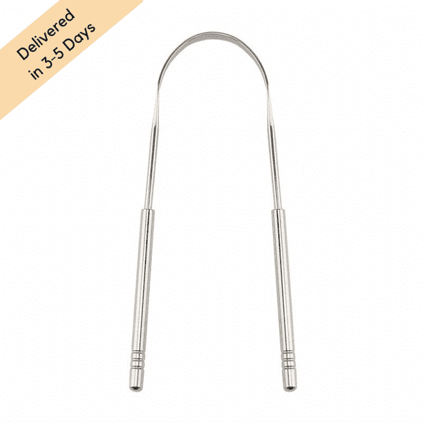 Tongue Scraper Cleaner, Surgical Grade Stainless Steel Metal