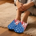 thumbnail image 3 of Chririnla Classic American Flag Family Slippers Soft Plush Fuzzy Comfy Non Slip Indoor House Shoes Warm Cozy Anti Skid Memory Foam Sole Lightweight For All, 3 of 7
