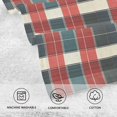 thumbnail image 5 of Yayeee 100% Cotton Hand Towels for Bathroom 16" x 28" Soft Absorbent Kitchen Towel, Vibrant Red Tartan Pattern, 5 of 7