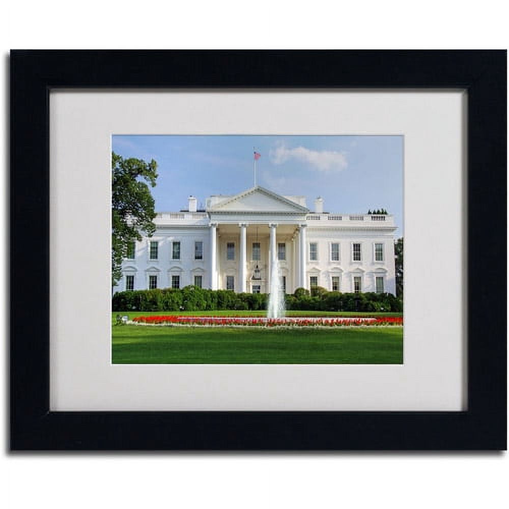 Trademark Fine Art "White House" Matted Framed Art by CATeyes