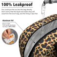 thumbnail image 5 of Insulated Lunch Bag for Women, Floral Print Oxford Fabric Lunch Box, Leakproof Thermal Cooler Tote for Work, School & Picnic, Leopard Animal Print, 5 of 5