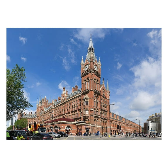 24x36 gallery poster, St Pancras International is the main terminal for highspeed Eurostar and High Speed 1 services