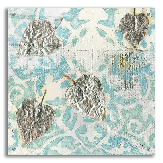 Epic Art 'Gracefully Blue I' by James Wiens, Acrylic Glass Wall Art, 24"x24"