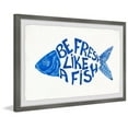 thumbnail image 2 of Marmont Hill Be Fresh like a Fish Framed Wall Art, 2 of 6
