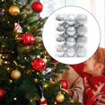 thumbnail image 2 of 24 Christmas baubles for decoration and celebrations, silver, 2 of 5
