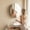 Black-DIA59*12.5Hcm, variant on 20.47" Round Bathroom Mirror Cabinet, Single Door Wall Mounted Medicine Cabinet with Adjustable Shelves, Ready Assembled Storage Cupboard for Small Bathroom, Matte black
