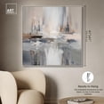 thumbnail image 5 of Abstract Cityscrapers Square Canvas Colorful Abstract Wall Art by Art Remedy, Silver Frame, 40" x 40", 5 of 7