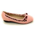 thumbnail image 2 of Women’s Ballerina Flats with Leopard Print Trim and Bow – Low Wedge Slip-On Dress Flats with Cushioned Insole – Comfortable Casual Everyday Shoes for Work or Evening Wear, 2 of 5