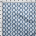 thumbnail image 4 of oneOone Viscose Jersey Blue Fabric Asian Floral Traditional Sewing Craft Projects Fabric Prints By Yard 60 Inch Wide, 4 of 4
