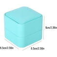 thumbnail image 2 of Caja de Anillo para Compromiso, Cajitas para Anillos, Organizador de Almacenamiento de Joyería de Cuero PU, Estuche de Embalaje de Accesorios de Joya, 2 of 4