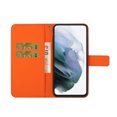 thumbnail image 4 of Feishell Flip Case Compatible with Samsung Galaxy A14 5G,Wallet Case with Card Holder Stand PU Leather Embossed Pattern Slim TPU Bumper Shockproof Magnetic Clasp Folio Phone Cover,Orange, 4 of 9
