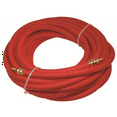 thumbnail image 2 of K Tool International 72050 3/8" x 50' Rubber Air Hose for Garages, Repair Shops and DIY, 1/4" MNPT, Solid Brass Fittings, 300 PSI, Protective PVC Bend Restrictor Ends, High Quality Rubber, Red, 2 of 3
