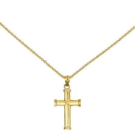 14kt Yellow Gold Polished Latin Cross Pendant