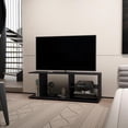 thumbnail image 2 of FM FURNITURE Vail Table Console Bois d'Ingénierie avec Rangement Ouvert Noir, 2 of 7