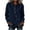 Dark Blue, variant on QIYAGBSA Button Down Shirts for Women Asymmetrical Button Placket Long Sleeve Collared Cotton Linen Relaxed Fit Casual Tops (Black, L)